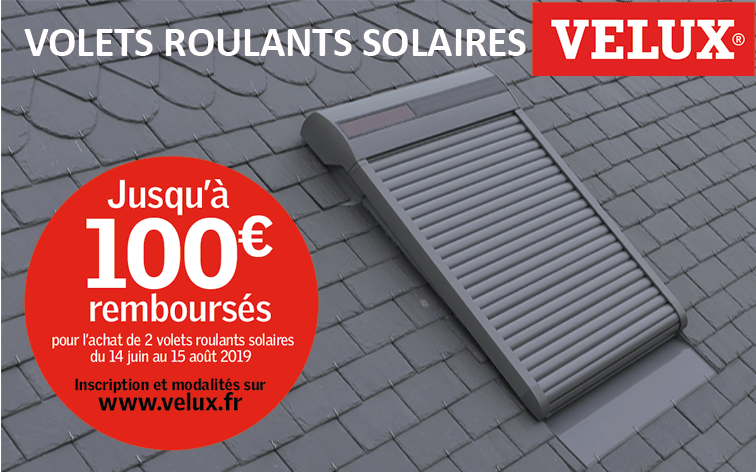 Promotion VELUX volets roulants solaire