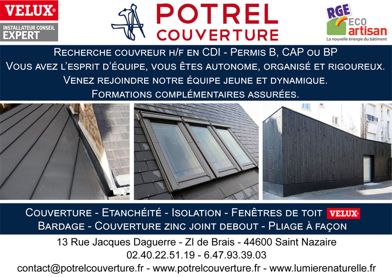 Offre d'emploi Potrel Couverture