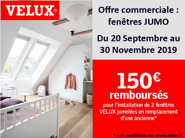 Offre 150 € JUMO Velux